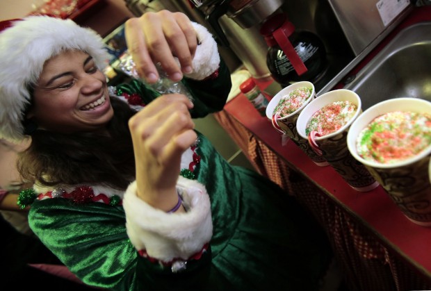 Santa at Little Anthony's Diner
